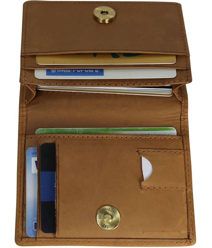 Style 98 Leather Khaki Fashion Short Wallet