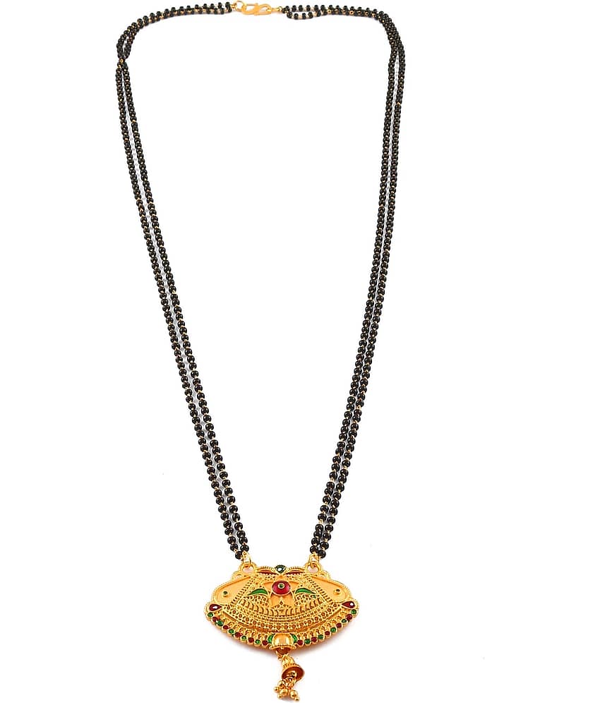 Jewar Mandi - Yellow Mangalsutra ( Pack of 1 )