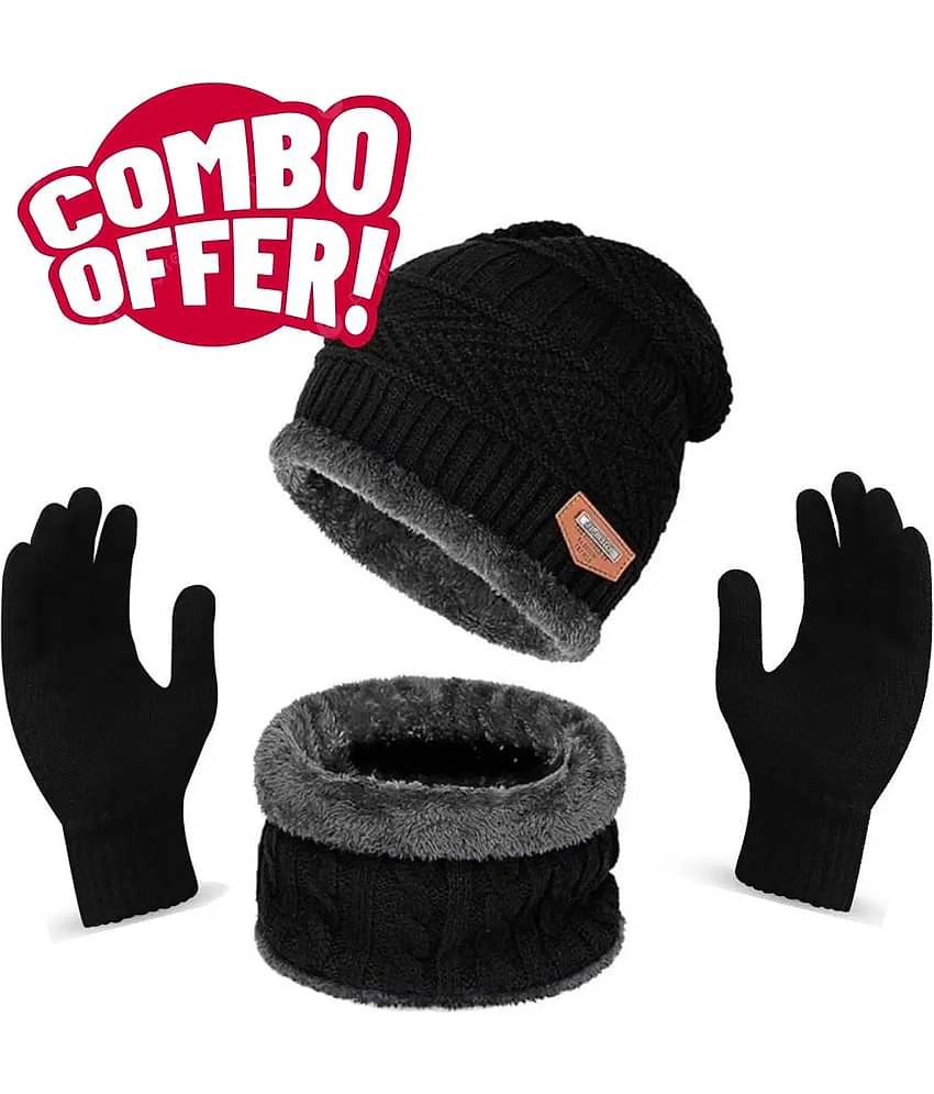 Paryag Pack of 1 Woollen Men's Cap ( Grey )