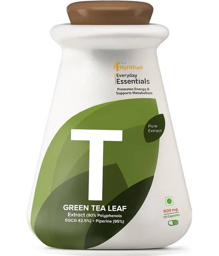 MyFitFuel Green Tea Extract 90% Polyphenol, 42.5% EGCG +Piperine 600mg 90 Caps 90 no.s Minerals Capsule