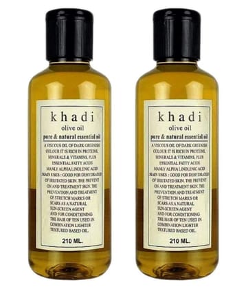 Khadi Herbal Olive Hair Oil 210 ml Pack of 2