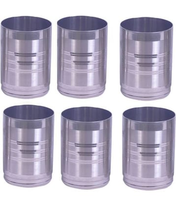 AKG. Tool Touch Design Steel Glasses 250 ml ( Pack of 6 )