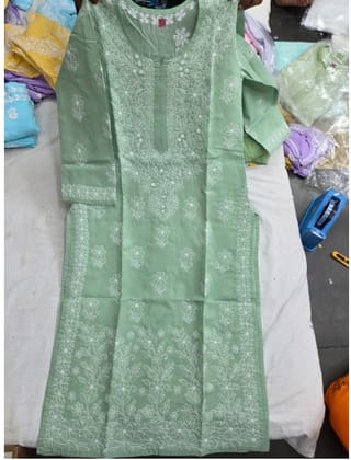 Kurti Voile Cotton Neck daman