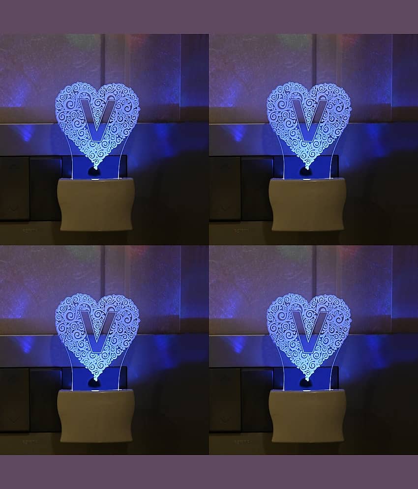 Somil - Multicolor Night Lamp ( Pack of 4 )