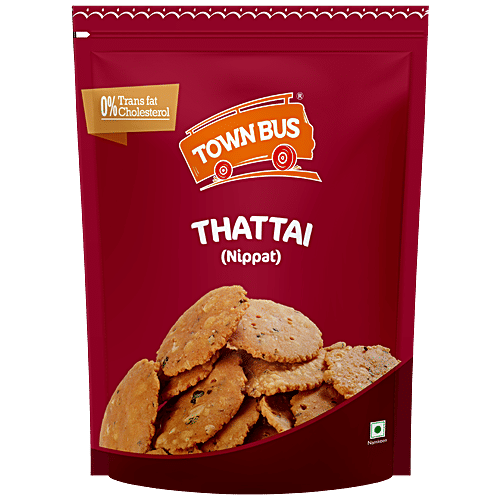 Townbus Townbus Thatai Nippattu - Namkeen Savoury Snack, No Transfats Or Cholesterol, Evening Snack, 170 g Stand Pouch