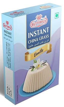 Butterfly Instant China Grass, 50g (Vanilla)  by Butterfly Dessert Mixes and Bakery Needs.