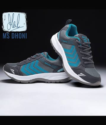ASIAN WONDER-14 Dark Grey Men's Sports Running Shoes