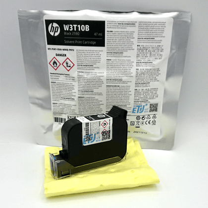 HP W3T10B 2590 Black Solvent Ink Cartridge 12.7mm – High-Performance Original HP Print Cartridge