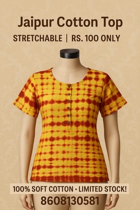 Jaipur Cotton   Top Pack Of 2