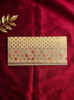 The Yellow Brocade Envelope – Elegant Modern Money Envelope for Stylish Gifting