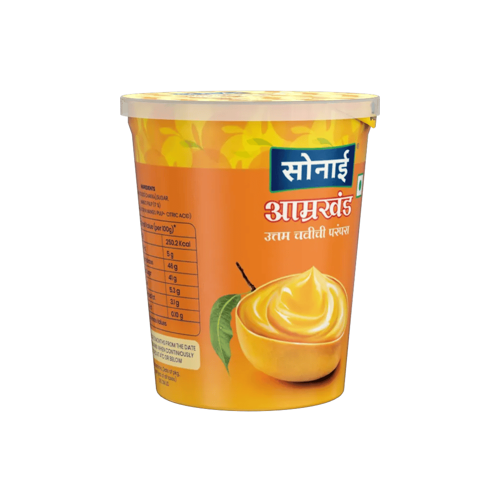 Sonai Amrakhand (250g) | Mango Flavored Strained Yogurt | Dessert Treat