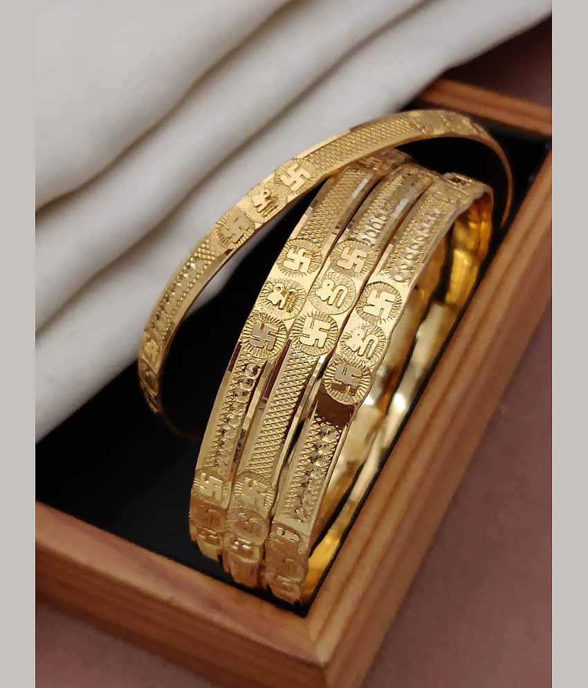 Shivay Fashion Gold Bangle Set ( Pack of 2 )