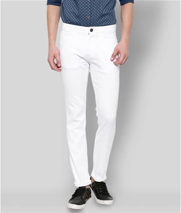 X20 Jeans - White Cotton Blend Slim Men's Jeans ( Pack of 1 )
