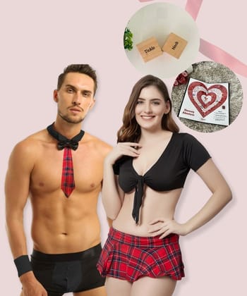 The Love Cluster Costume-Combo Hamper - Red & Black-XXL / L / Red and Black
