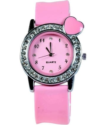 newmen Leather Round Girl`s Analog Watch