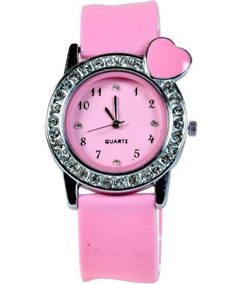 newmen Leather Round Girl`s Analog Watch