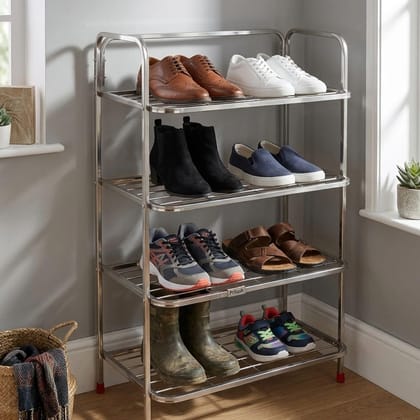 4-Tier Heavy Duty Shoe Rack Organizer