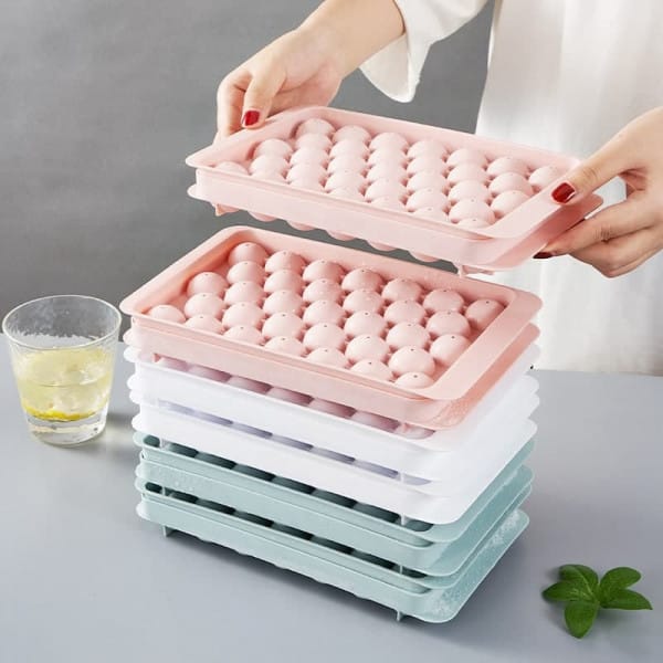 Wholesale Item - 33 CAVITY MINI ROUND ICE PLASTIC TRAY - MOQ 65 Pieces
