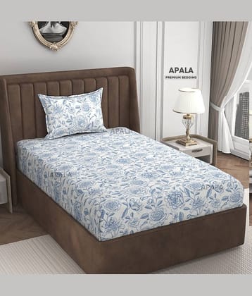 Apala Microfiber 1 Single Bedsheet with 1 Pillow Cover ( Off White )