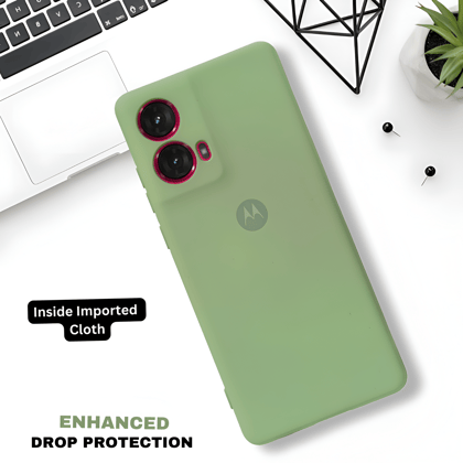 Light Green Camera Original Silicone case for Motorola G85