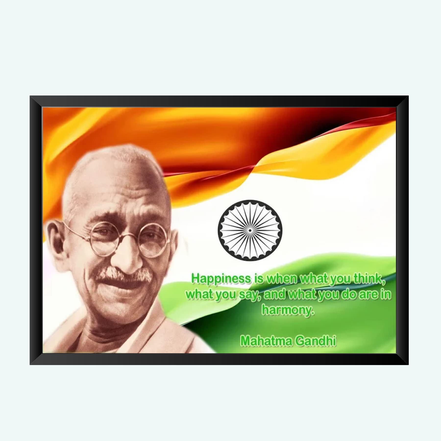 NOKKES Gandhi ji Wall Photo Frame For And Wall Decoration Wall Photo Frame Size 8X12 Inch_12