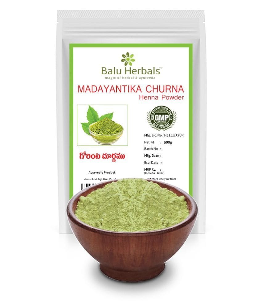 BALU HERBALS AYURVEDA Henna 500 gm