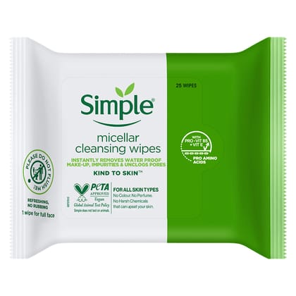 Micellar Cleansing Wipes - 25 wipes