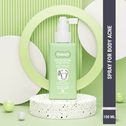 Teenilicious Spray For Body Acne - Body Acne Spray With Salicylic Acid, Azelaic Acid And Retinol-100ml