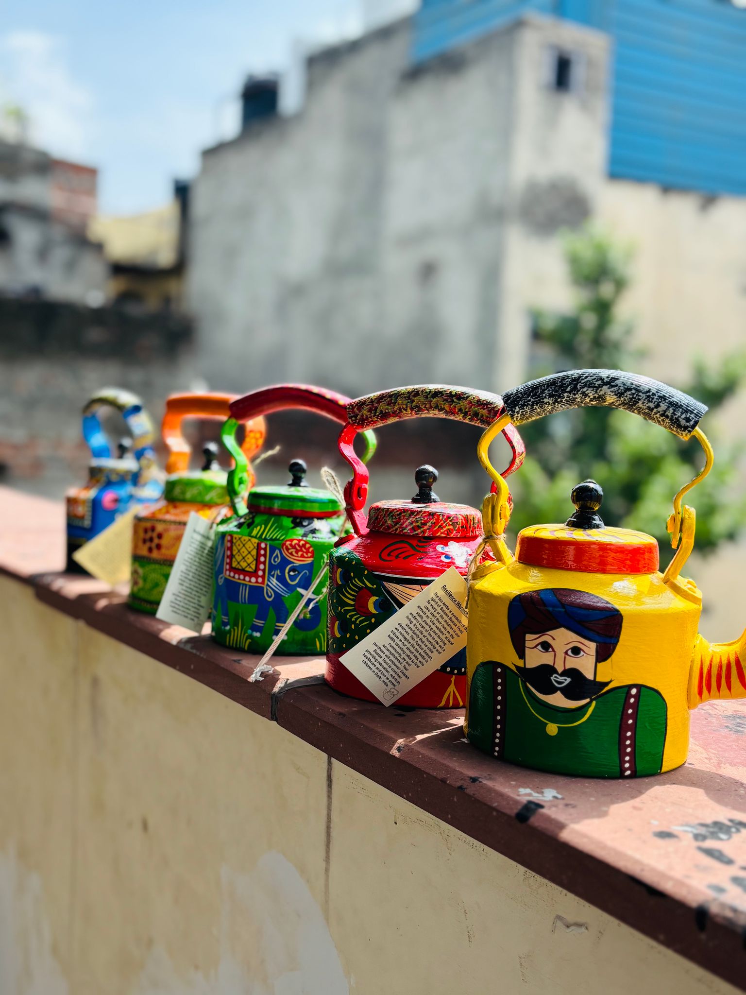 Colorful Hand painted Kettles