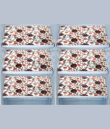 E-Retailer Set of 6 PVC Brown Fridge Mats