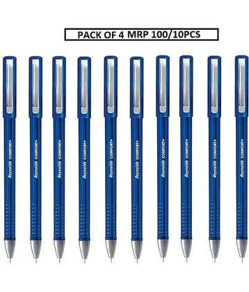 Reynolds Comfort Ball Pen 10 Pcs Box Blue (Pack of 4)