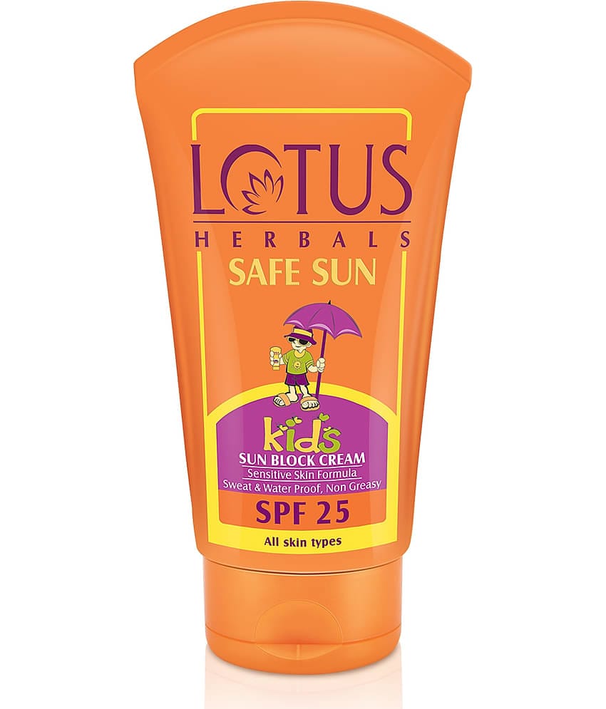 Lotus Herbals Safesun Kids Sun Block Cream Spf,25 50G
