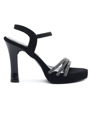 Delco Block Heel Sandals-40 / Black