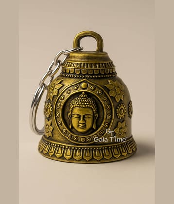 Guardian Bell Spiritual Buddha Key Holder for Bag Charm, Bike, Gift for Boy, Girl, kid