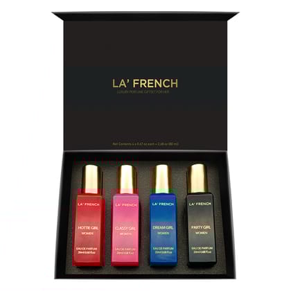 LF Luxury Perfume Gift Set For Her 4x20ml - Party Girl | Classy Girl | Hottie Girl | Dream Girl