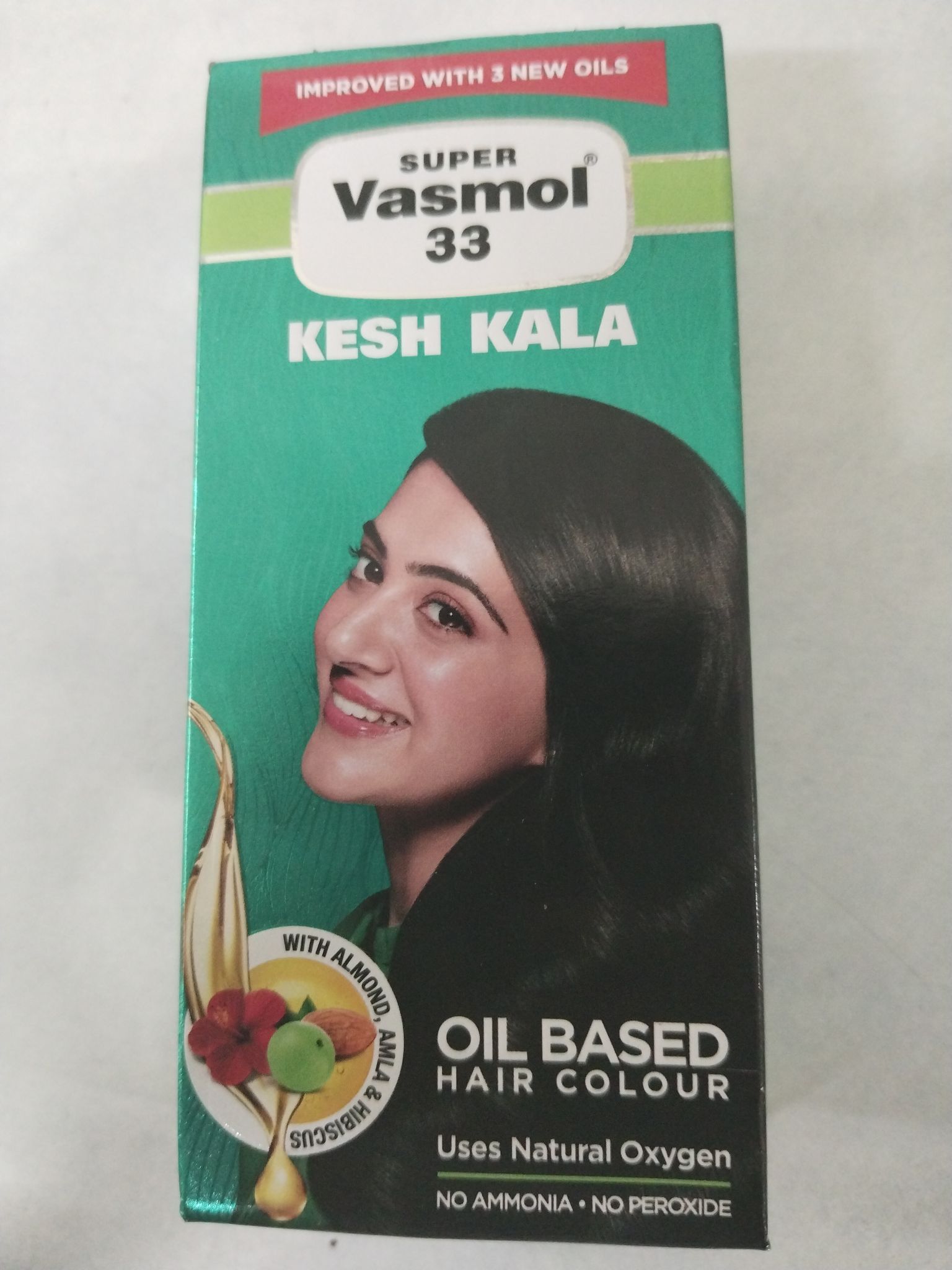 Super vasmol 33 kesh kala oil based hair colour 