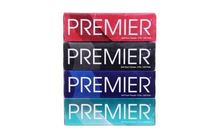 Premier Box Tissues 100's 4in1