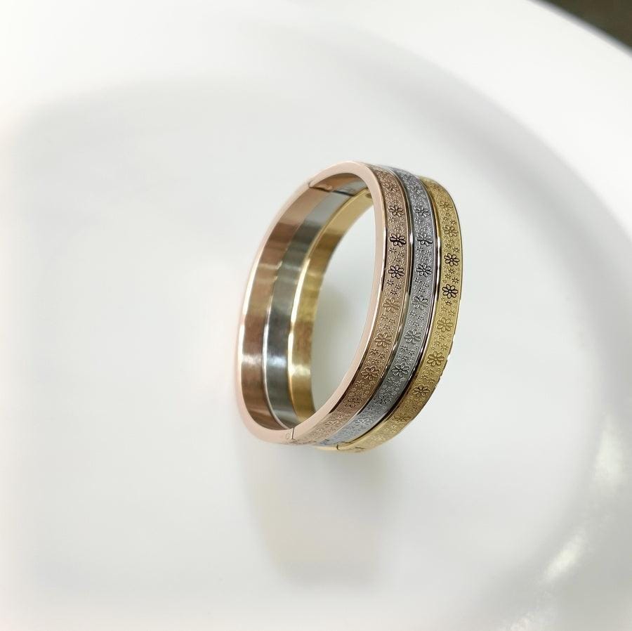 Set of Three Stainless Steel Unisex Kada- STKD 4140