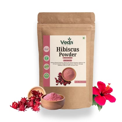 VedaTreat Pure Hibiscus Powder – Skin, Hair & Wellness