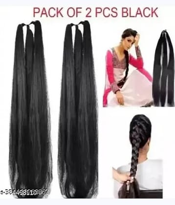 Renu Creation Black Women's Hair Extension ( Pack of 2 )