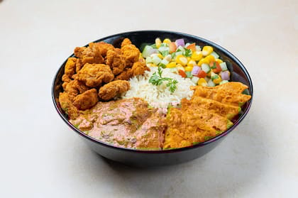 Chicken Popcorn Ghee Burrito Rice Bowl