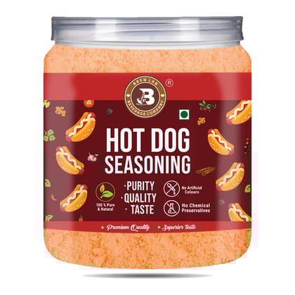 Brew Lab Fresh, Pure & Natural Hot Dog Seasoning Powder| No Added Colors| 100% Natural (500 g)