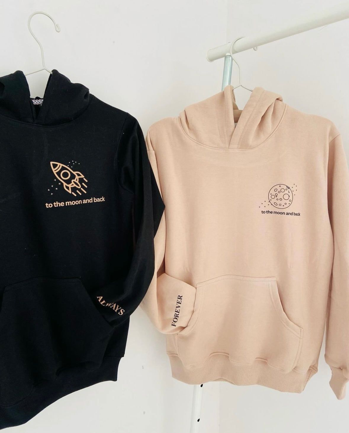 To the Moon and Back Hoodie-S / Mint Green