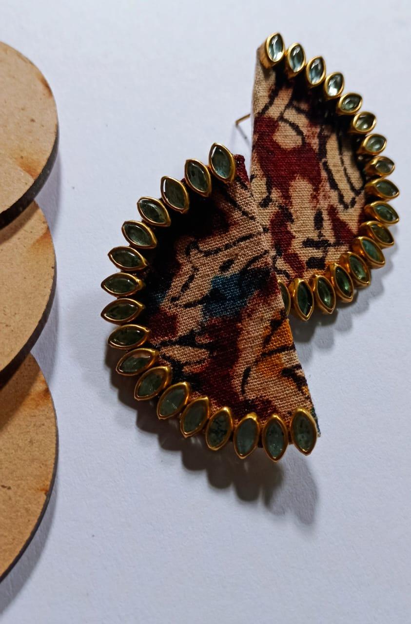 Elegant Kundan Earrings - Traditional Ethnic Jewelry for Festive Occasions