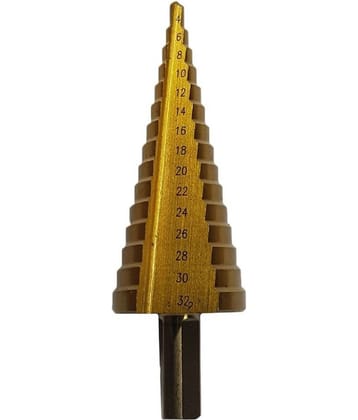 HSS Steel Step Cone Drill Titanium Bit Set Hole Cutter 4-32