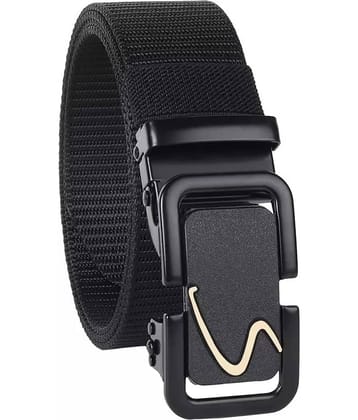 Classic World - Black Nylon Men's Casual Belt ( Pack of 1 )