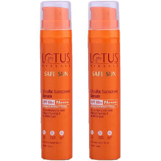 Lotus Herbals Ultrarx Sunscreen Serum Spf 60+ Pa++++For All Skin TypesDermatologically Tested50Ml ( Pack Of 2 )