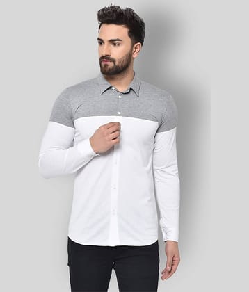 Glito - White Cotton Blend Regular Fit Men's Casual Shirt ( Pack of 1 )