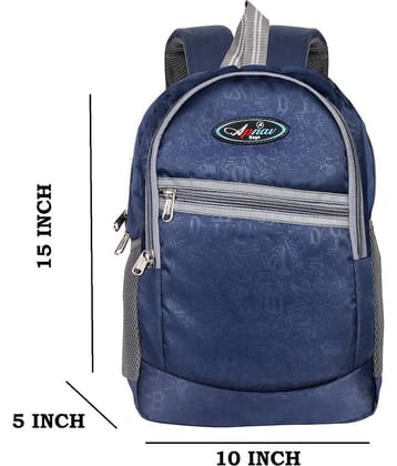 Apnav Blue Polyester College Bag