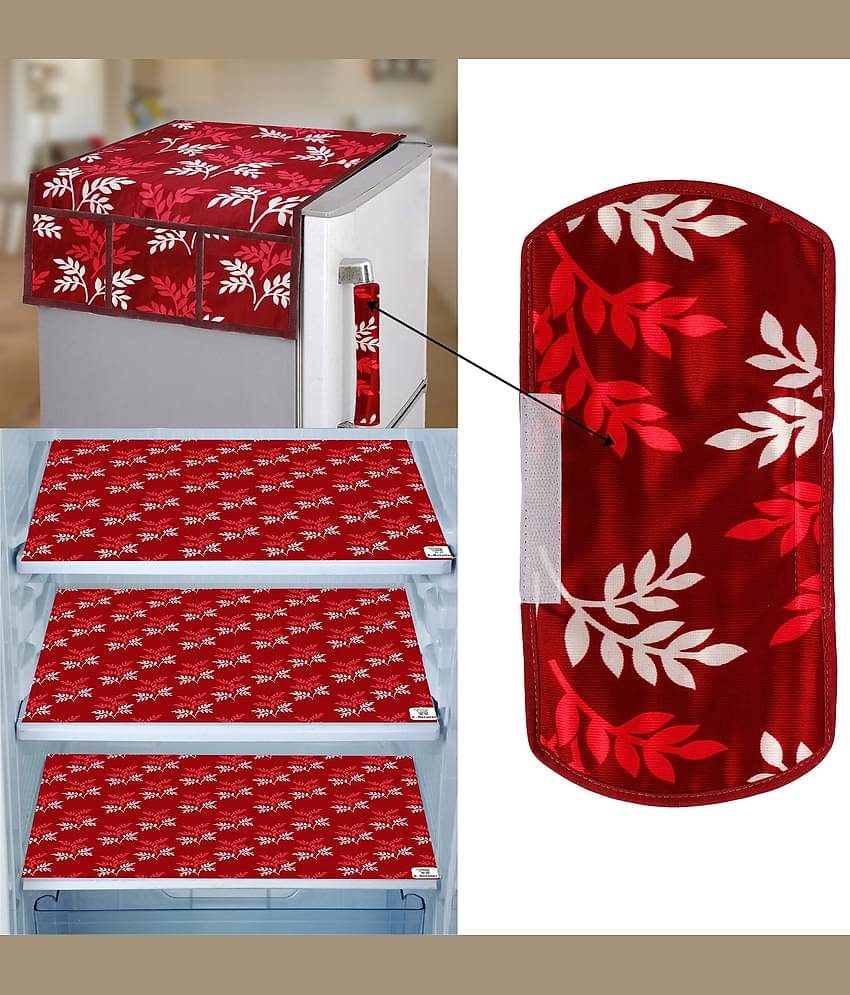 E-Retailer - Maroon PVC Fridge  Top Cover (Pack of 5)